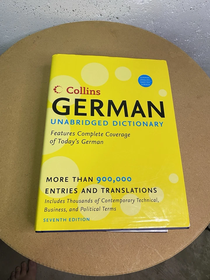 Collin’s German Unabridged Dictionary 7th Edition Hardcover Book Used - Image 1 of 4