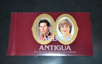 BARBUDA  SCOTT #501 ROYAL WEDDING CHARLES PRINCESS DIANA COMPLETE BOOKLET MNH - Image 1 of 3