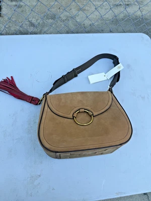 Tory BurchTassel большой кожаный наплечная сумка, River Rock новый с Ярлыками X23 - Изображение 1 из 4