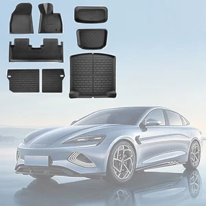 All-Weather BYD Seal Floor Mats 23-25 Boot Liners Trunk Mat Full Set XPE+TPR - Picture 1 of 8
