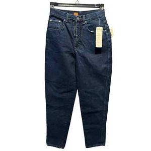 Neu mit Etikett Vintage Calvin Klein super hohe Leibhöhe indigo Mom Jeans 11/12 Blackwater Denim - Bild 1 von 9