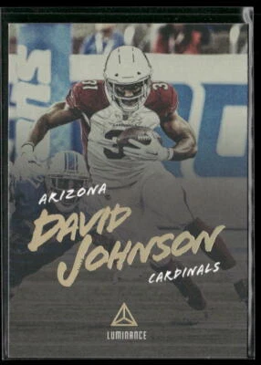 2018 Panini Luminance David Johnson 24 Gold Arizona Cardinals - Image 1 of 2