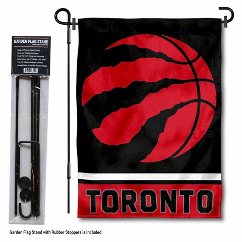 Toronto Raptors Garden Flag and Yard Stand Included Cover