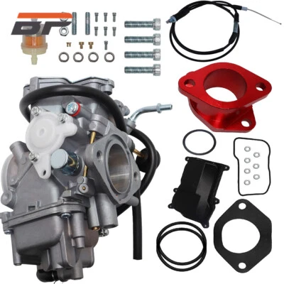 Kit de carburador con bota de admisión para Yamaha Wolverine 350 Warrior 350 YFM350 Foto 1 de 4