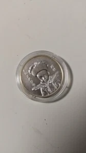 Münze Medaille Pu Yi 1909-1911 Silber 3 cm Durchmesser in Kapsel - Bild 1 von 2