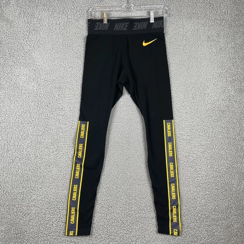 Nike Cleveland Cavaliers Leggings Womens Medium Tight Fit Black NBA Basketball Cover