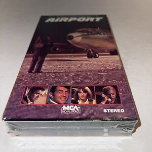 Airport VHS MCA 1986 70s Disaster Thriller Early Copy With Watermarks Sealed