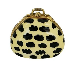 Caja de baratijas en miniatura pequeña coleccionable con estampado de leopardo de colección - Imagen 1 de 7