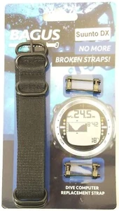 Suunto D9tx Wrist Strap Scuba Dive Computer Watch Band, Stainless Steel Adapters - Picture 1 of 10
