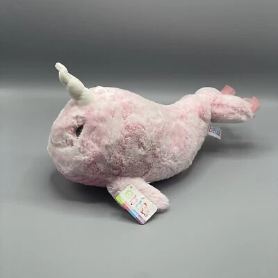 Peluche Ebba Narval Peluche Cora Rosa Bebé Juguete Lovey NUEVO 14" Pulgadas Foto 1 de 4