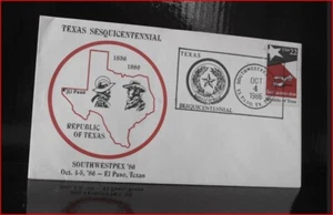 Texas Sesquicentennial First Day Cover - Picture 1 of 1
