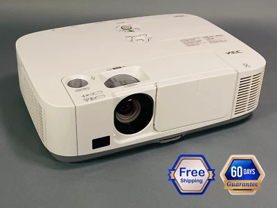 NEC P401W 3LCD Projector 4000 Lumens HD WXGA Bundle: HDMI, Remote, Power cable - Image 1 of 4