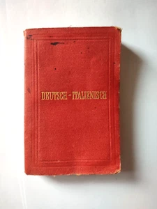 Deutsch Italienisch Taschen Worterbuch 1884 Übersetzer Deutsch Italienisch - Bild 1 von 3