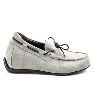 Scarpe da guida mocassino elevatore CALTO uomo grigio scamosciato altezza - taglia 9 - Foto 1 di 10