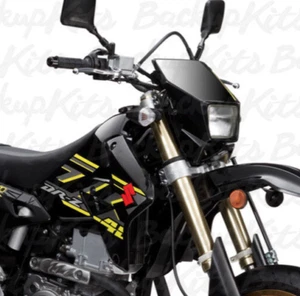 SUZUKI DR-Z400SM GRAPHIC KIT – REPLICA STICKER DECALS (2018, BLACK PLASTIC) - Picture 1 of 12