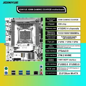 LGA2011-3 X99M GAMING D3 ARGB Motherboard for DDR4 RAM USB 2.0 3.0 Xeon E5 V3 V4 - Picture 1 of 2