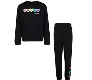 Hurley Girl's Fleece Crew and Jogger Set - Picture 1 of 23