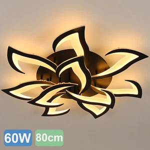 Plafoniera 82 cm bianco freddo moderna LED lampada da pranzo soggiorno cucina - Foto 1 di 40