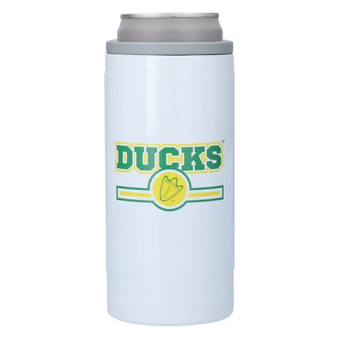 Oregon Ducks 12oz. Letterman Slim Can Cooler Cover