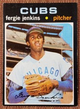 1971 Topps #280 Ferguson Jenkins Chicago Cubs Authentic Original Baseball Card