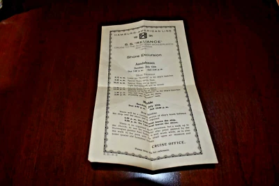 1931 Hamburgo American Line SS Reliance 1929 Stockholm Shore Excursion Foto 1 de 2