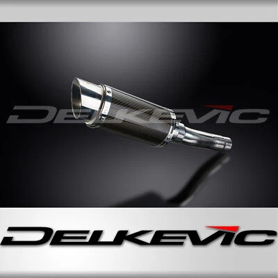 Triumph Speed Triple 955i 02-04 Slip On 8" Round Carbon Exhaust Muffler Kit - Image 1 of 4