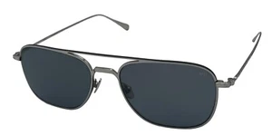 John Varvatos Mens Silver Metal Rectangle Aviator Polarized Sunglass V530 - Picture 1 of 10