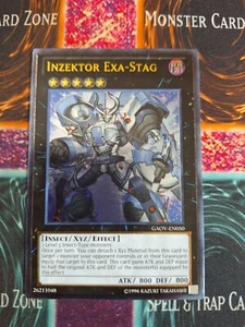Yu-Gi-Oh! TCG Inzektor Exa-Stag GAOV-EN050 Ultimate Rare Unlimited Near Mint - Picture 1 of 5