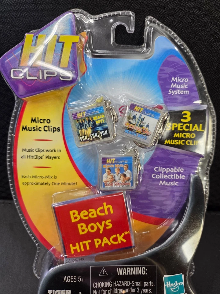 Tiger Hit Clips BEACH BOYS Micro Music 3 pack BRAND NEW SEALED!!!! - Image 1 of 3