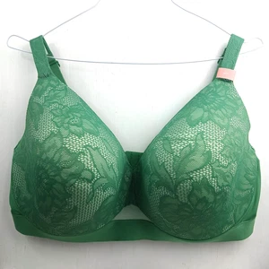 Lane Bryant Damen grüner Spitzen BH 42F leicht unterfüttert vollflächig Bügel - Bild 1 von 10