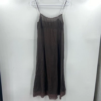 Dosa slip dress Khadi Brown Cotton Small - Image 1 of 4