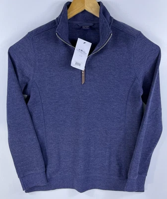 Nuevo Pullover Charles River Apparel para Mujer M Hudson 1/4 Cremallera Azul Marino Brezo Foto 1 de 4