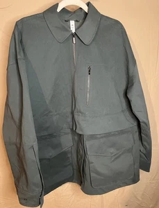 LULULEMON Glyde 2-in-1 Adaptable Dark Forest Green Full Zip Jacket Women’s Large - Picture 1 of 11