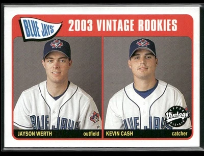 Jayson Werth / Kevin Cash 2003 Upper Deck Vintage #232 Toronto Blue Jays - Image 1 of 2