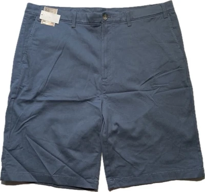 NEW Size 44 Tall Mens Roundtree & Yorke Casuals Chino Flat Shorts 11"I V Indigo - Image 1 of 4
