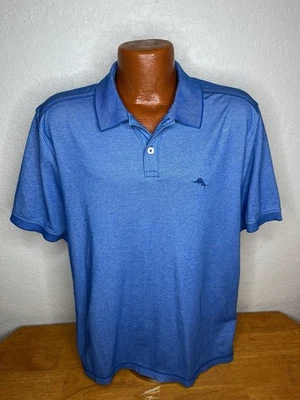Camisa Polo/Golf Para Hombre Tommy Bahama Relax S/S Grande L Algodón Pima | Azul Foto 1 de 4