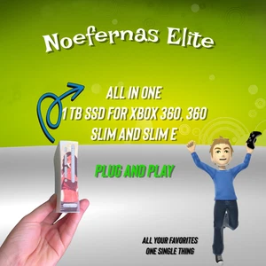 1 TB All In One SSD for Xbox 360,360 slim and Slim E - Picture 1 of 1
