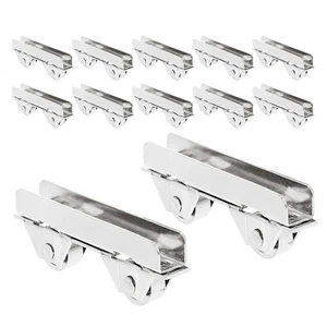  20pcs Sliding Door Rollers Replacement Stainless Steel Furniture Pulley Display - Picture 1 of 20