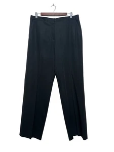 Gunex Italy Dress Pants trousers Womens 12 Black Straight Classic Office Career - Picture 1 of 15