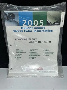 NEW Dupont Axalta 2005 World Color Information IMPORT Paint Chip Book - Picture 1 of 5