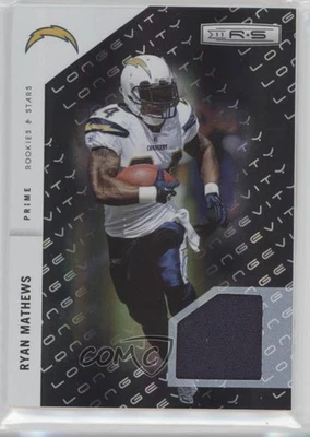 2011 Rookies & Stars Longevity Parallel Black Materials Prime /50 Ryan Mathews - Image 1 of 2