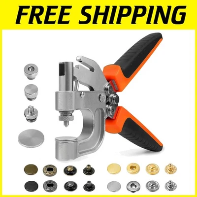 Snap Button Kit with Pliers - 40 Sets, 4 Colors - Image 1 of 4