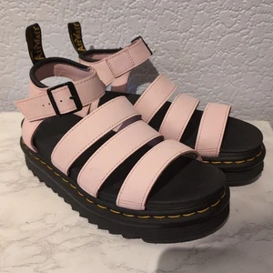 Dr. Martens Women's Blaire Leather Sandals Strappy Pink Size UK 5 EU 38 - Picture 1 of 17