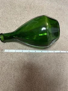 Vintage 596 RL Ralph Lauren Bottle Liquor Decanter Glass Genie Green Bottle Vase - Picture 1 of 5