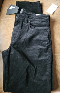 Paige Cord Lennox Jeans Hose schwarz 32 W 32 L UVP 230£ #406 - Bild 1 von 16