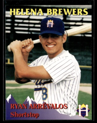 Ryan Arrevalos 1995 Helena Brewers Team Set - Image 1 of 2