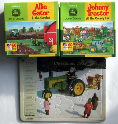 Three John Deere Children's Jigsaw Puzzles,  60 Pcs Brand New Sealed 2006 - Image 1 of 4