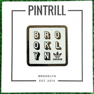 ⚡RARE⚡ PINTRILL x Adidas Pin Brooklyn New York Pin *BRAND NEW* 🌉 - Picture 1 of 2