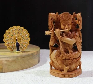 Señor Krishna ídolo escultura estatua templo decoración amor paz figura regalo religioso - Imagen 1 de 4