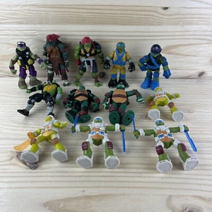Lot of 12 TNMT Teenage Mutant Ninja Turtles Action Figures Various Years - Picture 1 of 16